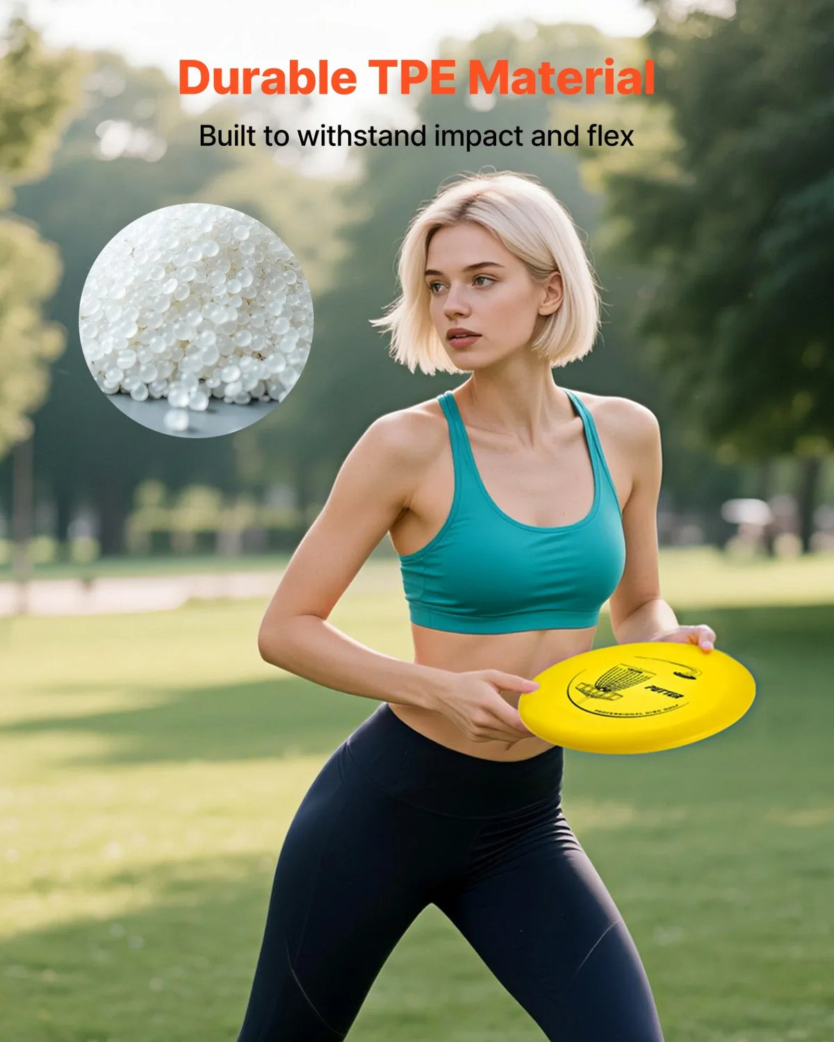 VEVOR Disc Golf Set with 12 Discs Mini Disc Marker and Portable Starter Bag