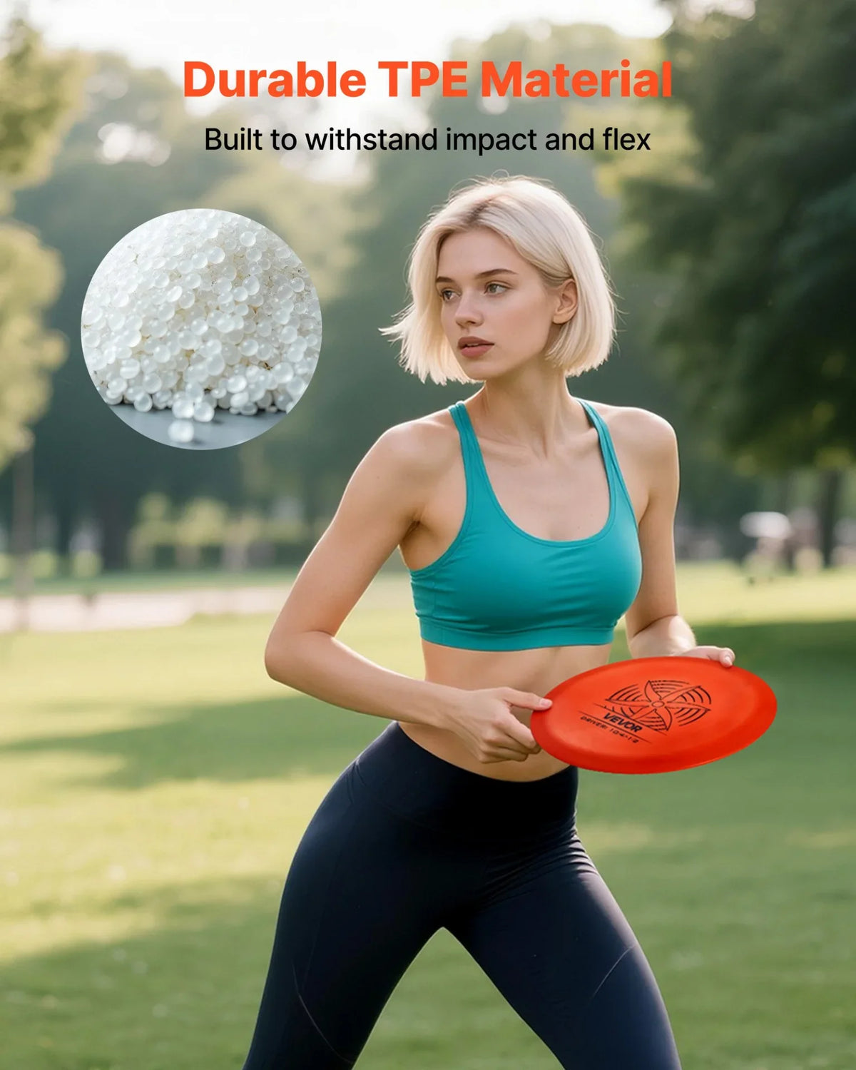 VEVOR Disc Golf Set with 6 Discs Mini Disc Marker and Portable Starter Bag - View 3