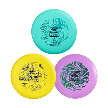 VEVOR Disc Golf Set with Putter Mid-Range and Driver Discs 3 Pack for Beginners - View 9