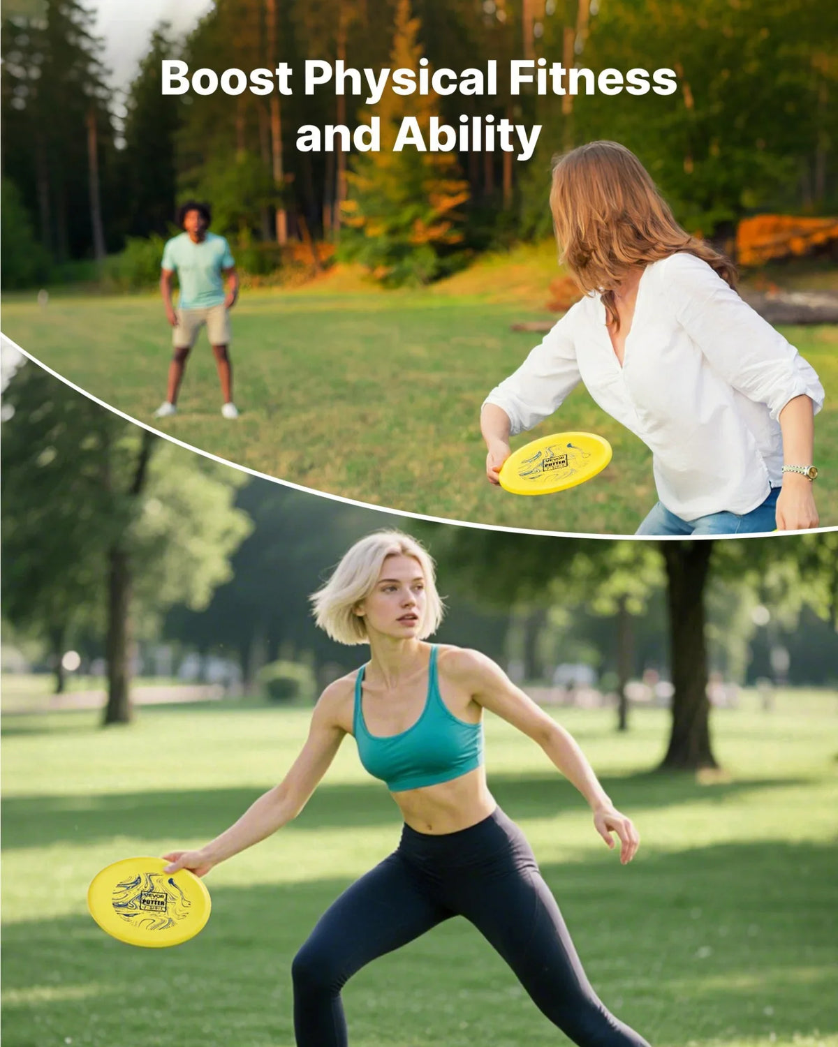 VEVOR Disc Golf Set with Putter Mid-Range and Driver Discs 3 Pack for Beginners