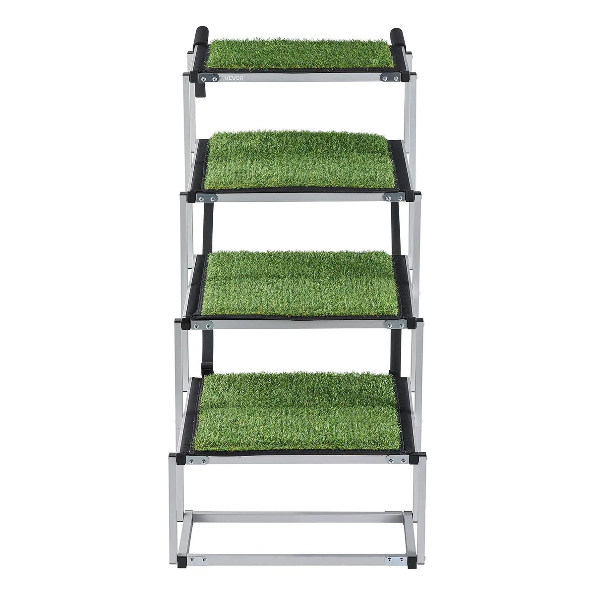 VEVOR Dog Stairs for Car, 4 Steps Extra Wide Foldable Dog Ramp for Large Dogs with Non-Slip Surface, Portable Lightweight Pet Stairs Ladder for Car, SUV, Truck, High Bed, Sofa, Support up to 200 lbs - View 9