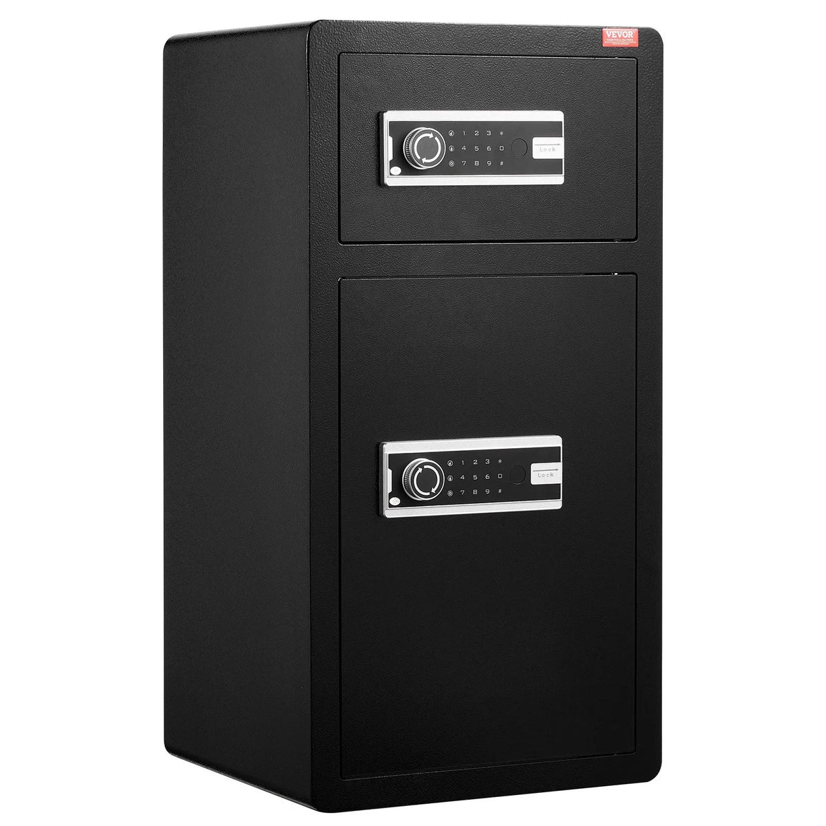 VEVOR Double Door 5.5 cu.ft Safe Box with Key Lock Password Cabinet Black,organize cash, passports, jewelry, gold, watches and documents - View 9