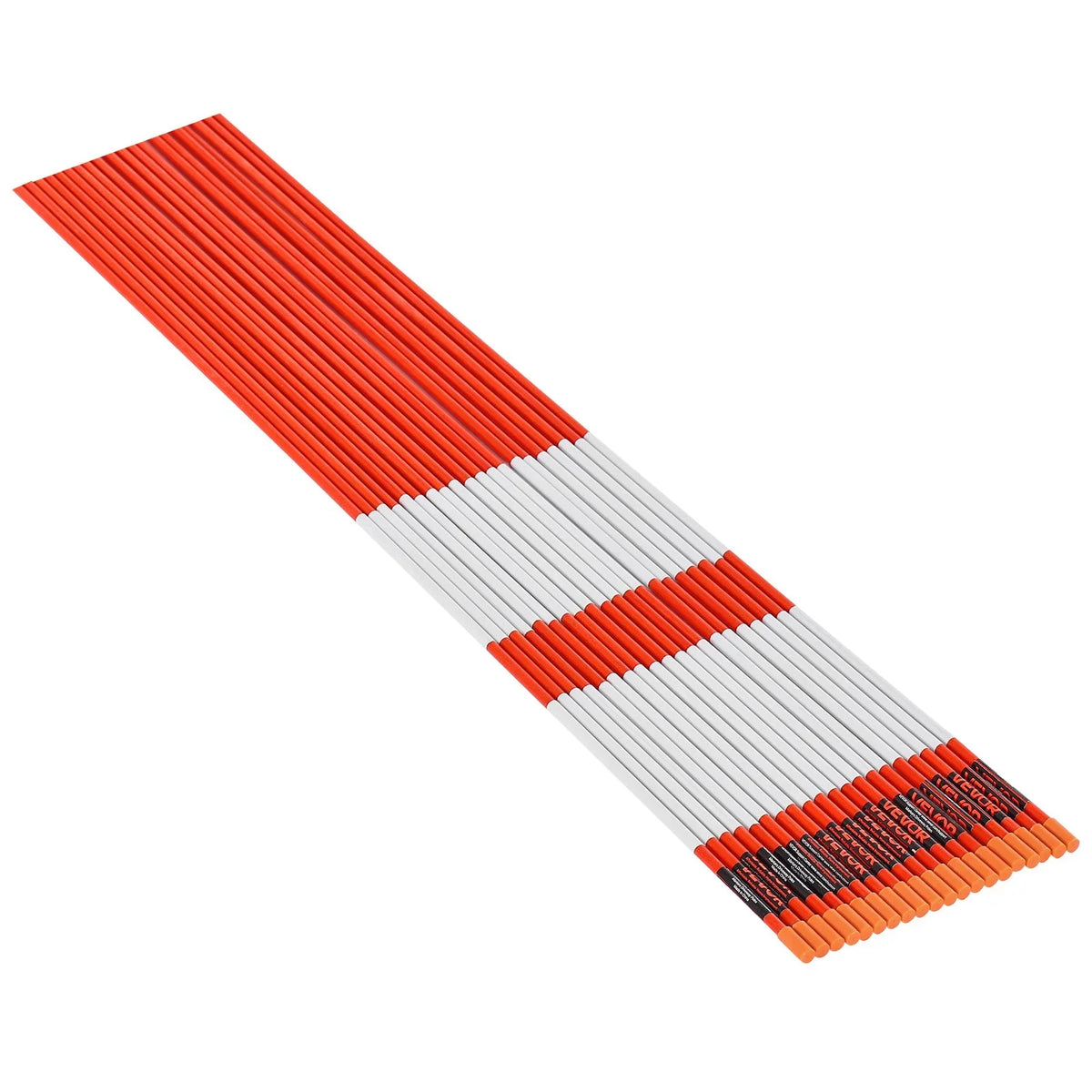 VEVOR Driveway Markers, 200Pcs 48 in Long 1/4 in Dia, Hi-Visibility Driveway Reflectors with 12 in Steel Drill Bits, Reflective Snow Sticks Fiberglass Pole for Parking Lots, Walkways, Snow Plowing - View 10