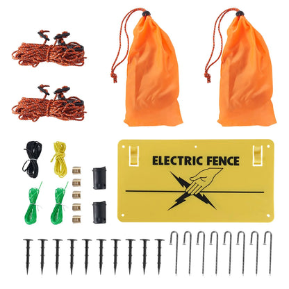 VEVOR Electric Fence Netting, 42 in (H) x 164 ft (L), PE Net Fencing with Posts & Double-Spiked Stakes, Utility Portable Electric Fence for Pigs, Cows, Sheep, Deer, Used in Backyards, Farms, Ranches - View 8