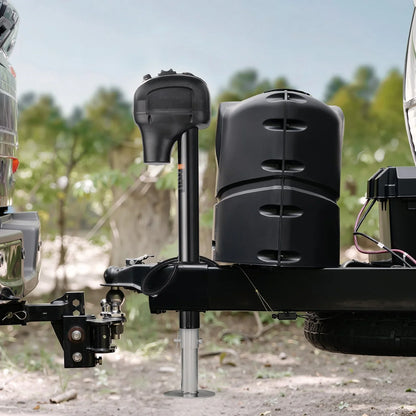 VEVOR Electric Trailer Jack, 3500 lbs, Heavy Duty RV Electric Power Tongue Jack with 7-pin Connector, Manual Crank Handle & Weatherproof Jack Cover, 9.5"-27.5" Lift, for Trailers, Campers & RVs, Black - View 7