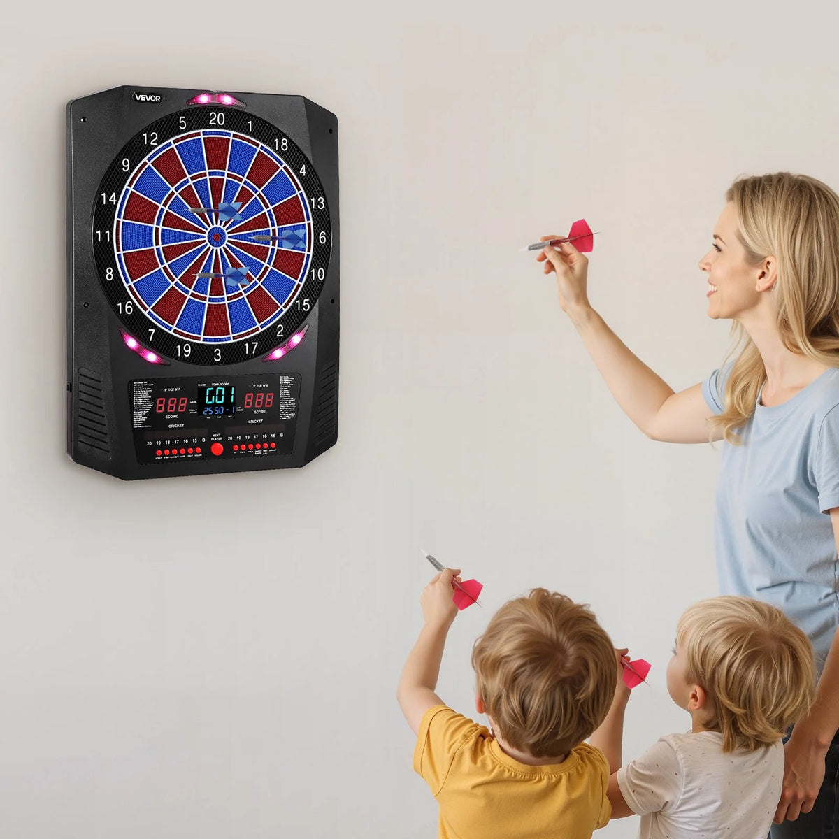 VEVOR Electronic Dartboard 13.5" Target Dartboard 45 Game Mode & 474 Variations - View 7
