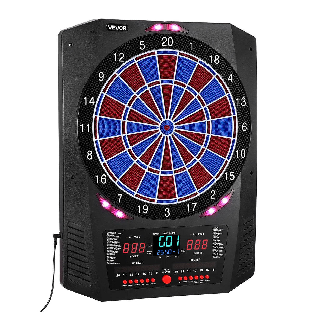 VEVOR Electronic Dartboard 13.5" Target Dartboard 45 Game Mode & 474 Variations - View 9