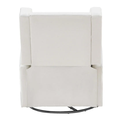 VEVOR Electronic Power Recliner and Swivel Glider, 250 lbs Weight Capacity Swivel Glider Recliner Chair with USB Port, Polyester Surface Swivel Rocker Recliner  for Living Room, Bedroom,  Off White - View 9
