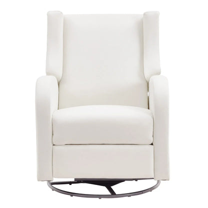 VEVOR Electronic Power Recliner and Swivel Glider, 250 lbs Weight Capacity Swivel Glider Recliner Chair with USB Port, Polyester Surface Swivel Rocker Recliner  for Living Room, Bedroom,  Off White - View 8