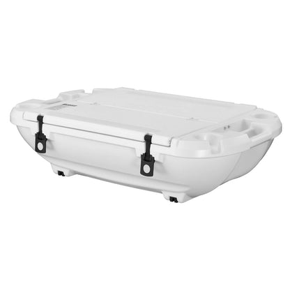VEVOR Floating Cooler, 40 QT Floating Ice Chest with Dry Storage & Tow Rope, Premium LLDPE Amphibious Drink Cooler for Water & Land, Cruise Smoothly Stable on Lake, River, Pool, Beach, Kayak, White - View 10
