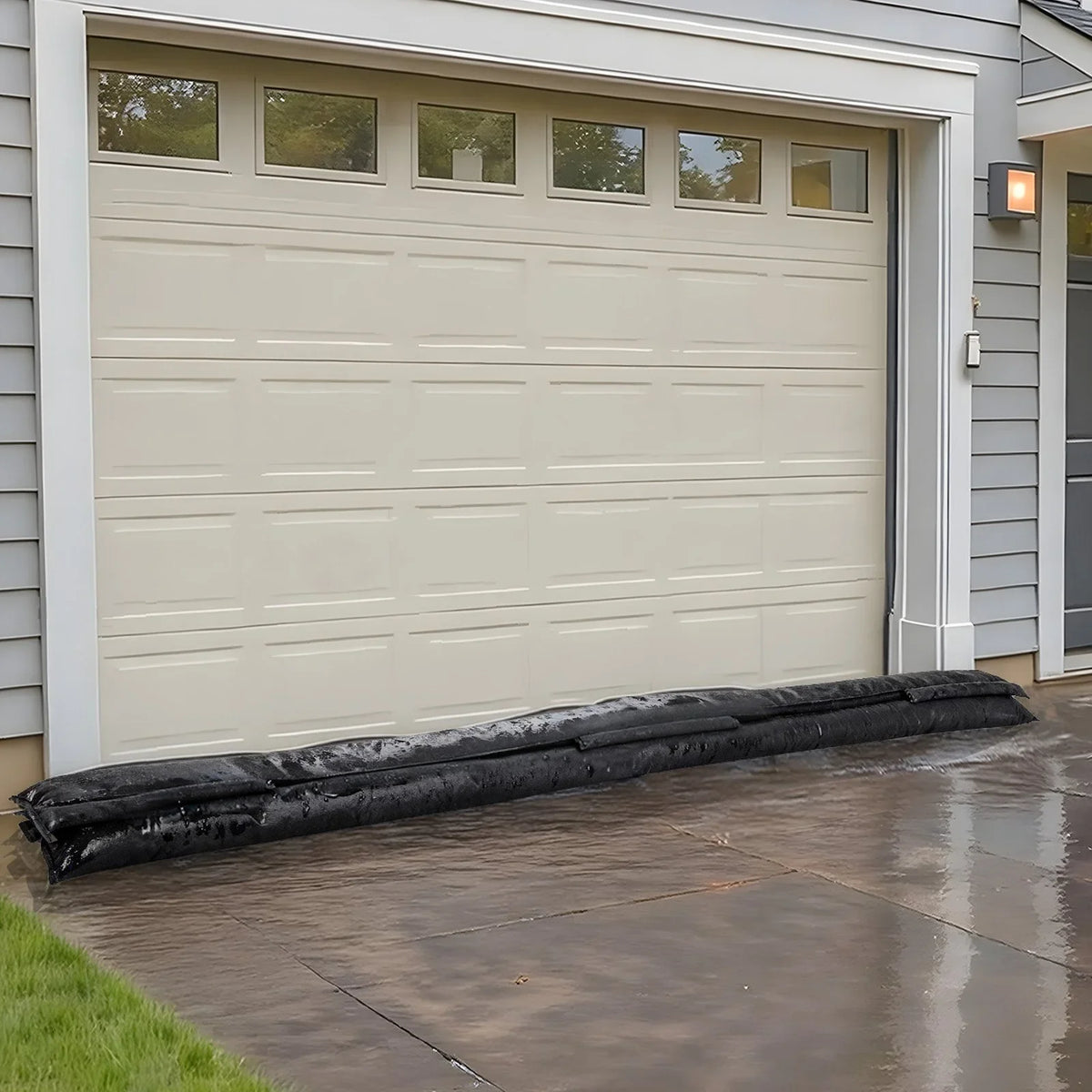 VEVOR Flood Barrier, 8 Pack, 10 x 0.7 ft Flood Bags Activated by Water, Reusable Water Absorbent Barrier, Sandless Sandbags Blockage, Flooding Prevention Bags for Home, Doorway, Basement, Garage - View 7