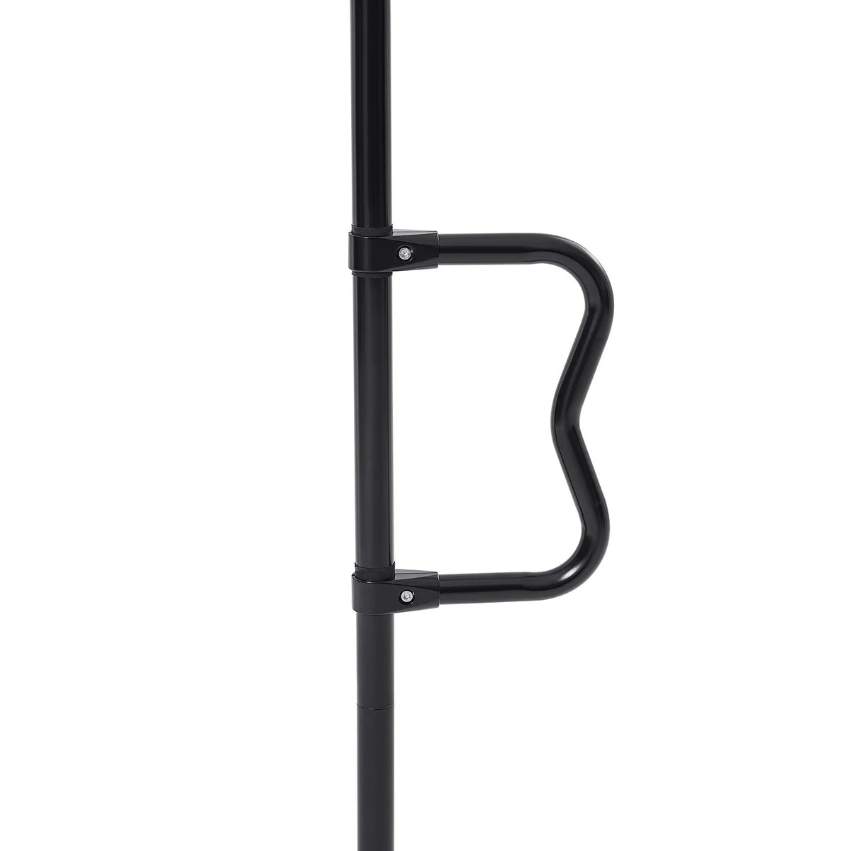 VEVOR Floor-to-Ceiling Transfer Pole, Tension Mounted Bathroom Grab Bar with Anti-Slip Curve Handle, 300 Lbs Capacity Security Pole for Elderly, Ideal Senior Safety Pole for 7-10 Ft Ceilings, Black - View 9