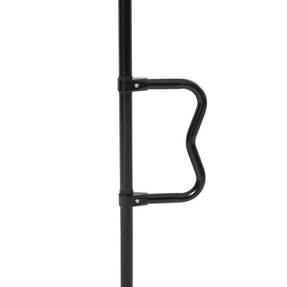 VEVOR Floor-to-Ceiling Transfer Pole, Tension Mounted Bathroom Grab Bar with Anti-Slip Curve Handle, 300 Lbs Capacity Security Pole for Elderly, Ideal Senior Safety Pole for 7-10 Ft Ceilings, Black - View 9