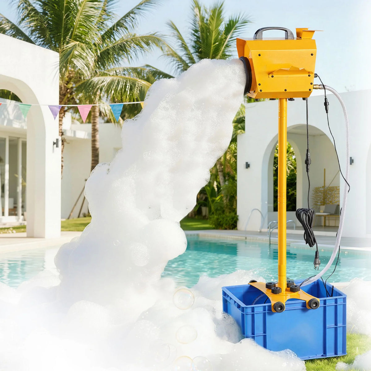 VEVOR Foam Machine, Adjustable Angle Control Foam Cannon Party Machine, Bubble Cannon with 21QT Water Tank, Stable Vertical Design, Dense Foams Maker for Gatherings, Celebrations & Party - View 7