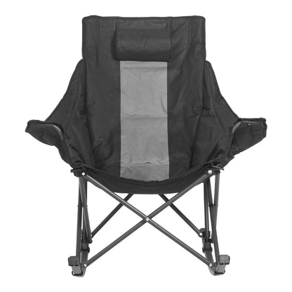 VEVOR Foldable Rocking Camping Chair Portable Rocker Chair with Cupholder Pocket - View 9