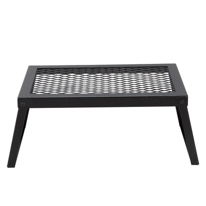 VEVOR Folding Campfire Grill, Heavy Duty Steel Mesh Grate, 18" Portable Camping Grates Over Fire Pit, Camp Fire Cooking Equipment with Legs Carrying Bag, Grilling Rack for Outdoor Open Flame Cooking - View 9
