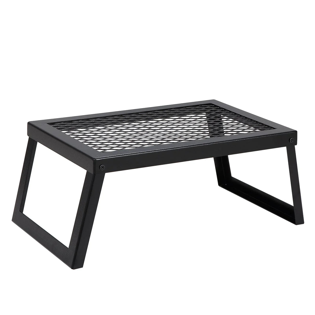 VEVOR Folding Campfire Grill, Heavy Duty Steel Mesh Grate, 18" Portable Camping Grates Over Fire Pit, Camp Fire Cooking Equipment with Legs Carrying Bag, Grilling Rack for Outdoor Open Flame Cooking - View 2
