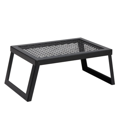 VEVOR Folding Campfire Grill, Heavy Duty Steel Mesh Grate, 18" Portable Camping Grates Over Fire Pit, Camp Fire Cooking Equipment with Legs Carrying Bag, Grilling Rack for Outdoor Open Flame Cooking - View 2