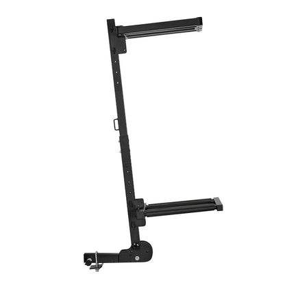 VEVOR Folding Hitch Mounted Ski & Snowboard Rack, Fits 2-Inch Receiver, Carries up to 6 Pairs of Skis or 4 Snowboards, Adjustable Hitch-Mounted Rack for Car with Key Lock, Security Strap, Tilt Access - View 9