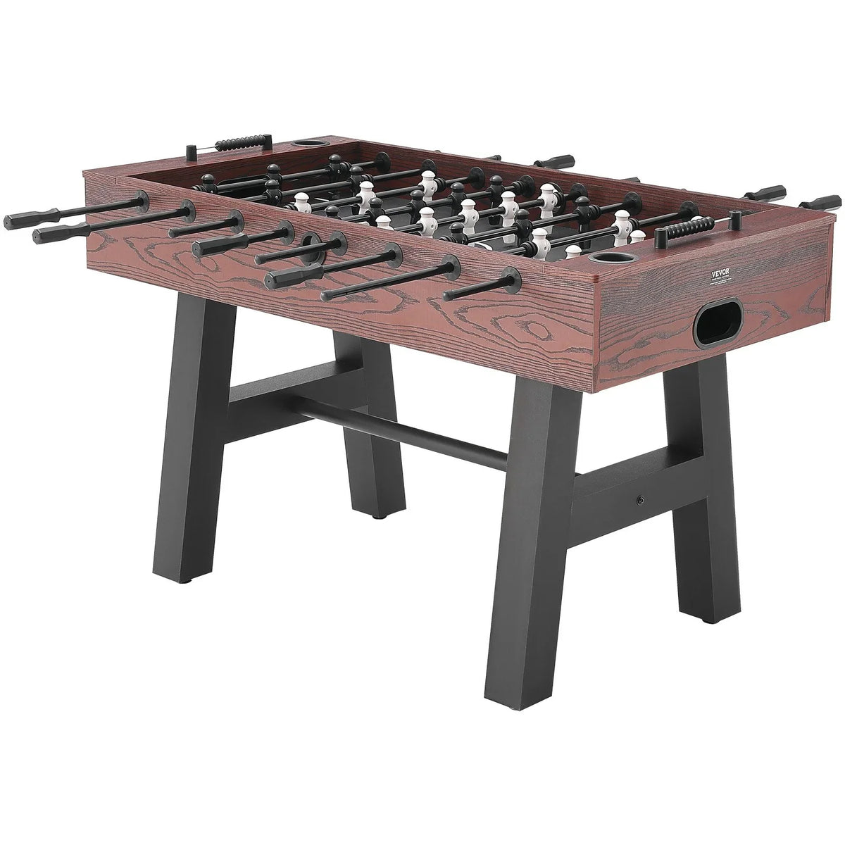 VEVOR Foosball Table, 55 inch Standard Size Foosball Table, Indoor Full Size Foosball Table for Home, Family, and Game Room, Soccer with Foosball Table Set, Includes 4 Balls and 2 Cup Holders - View 10