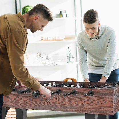 VEVOR Foosball Table, 55 inch Standard Size Foosball Table, Indoor Full Size Foosball Table for Home, Family, and Game Room, Soccer with Foosball Table Set, Includes 4 Balls and 2 Cup Holders - View 7