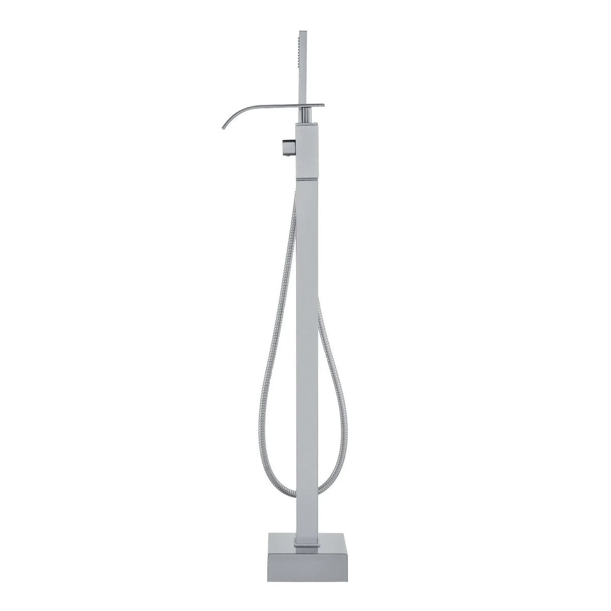 VEVOR Freestanding Bathtub Faucet, Floor Mount, Freestanding Tub Filler, Shower Mixer Taps, Two Water Modes, 360° Swivel Spout, for Bathing & Showering Pet Bathing Cleaning Drains Toilet Flushing - View 9