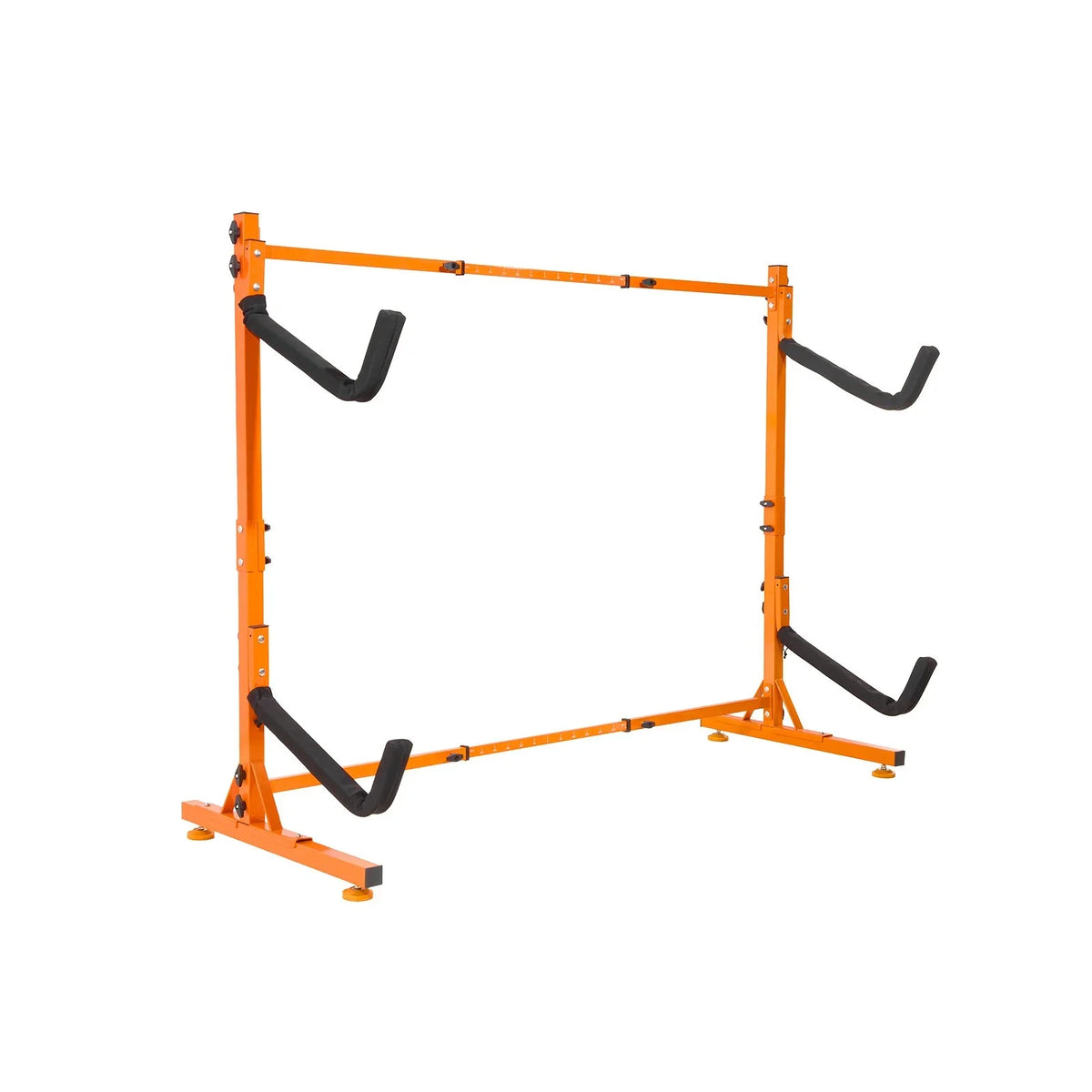 VEVOR Freestanding Kayak Storage Rack, Kayak Stand for 2 Kayak Canoe Paddleboard, Heavy-duty Steel Kayak Hanger Holder with Padded Arms and Adjustable Width, 175LBS Max Load, for Indoor Outdoor Garage - View 8