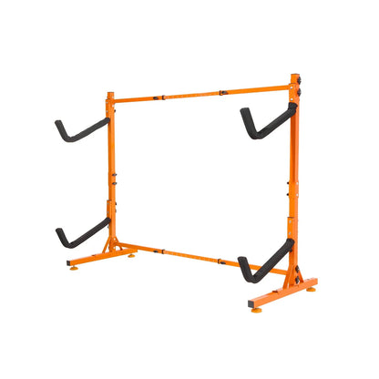 VEVOR Freestanding Kayak Storage Rack, Kayak Stand for 2 Kayak Canoe Paddleboard, Heavy-duty Steel Kayak Hanger Holder with Padded Arms and Adjustable Width, 175LBS Max Load, for Indoor Outdoor Garage - View 9