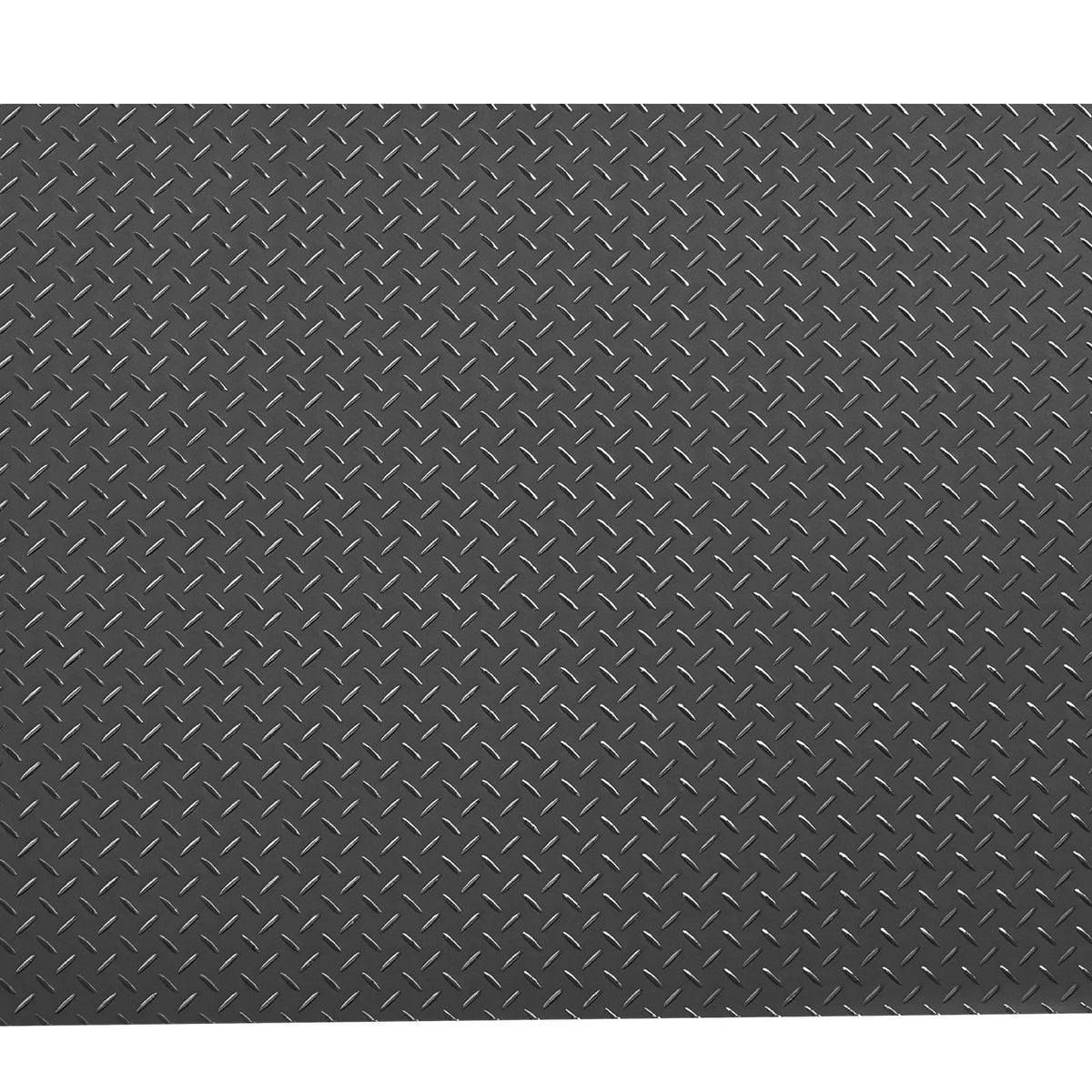 VEVOR Garage Floor Roll, 7.5 x 20 ft Garage Flooring Mat, 2.2 mm Thickened PVC Diamond Plate Floor Protector Mat with Double-sided Tape, Non-Slip, Easy to Clean for Warehouse, Gyms, Trailer, Black - View 8