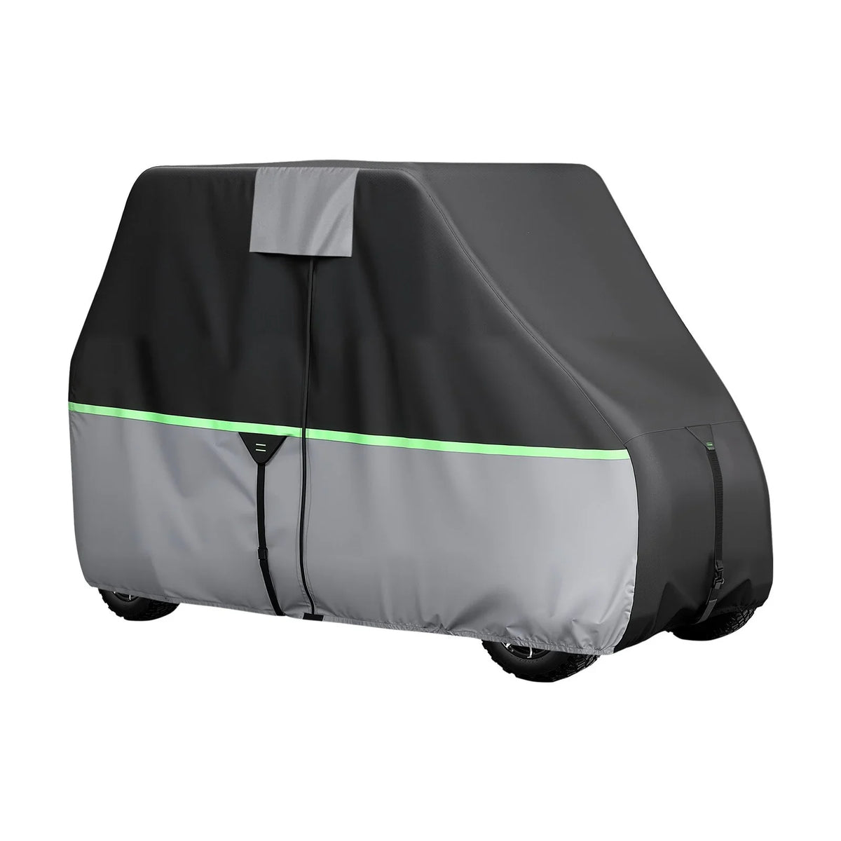 VEVOR Golf Cart Cover, Full Coverage 2+2/4 Passenger Golf Cart, 600D Waterproof Oxford Fabric Club Car Cover Fits Most Carts Club Car, Yamaha, EZGO, Honda, PU Coating & Three Zipper Doors