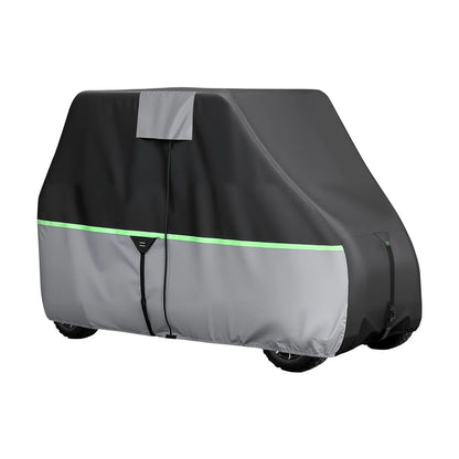 VEVOR Golf Cart Cover, Full Coverage 2+2/4 Passenger Golf Cart, 600D Waterproof Oxford Fabric Club Car Cover Fits Most Carts Club Car, Yamaha, EZGO, Honda, PU Coating & Three Zipper Doors