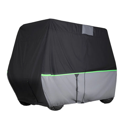 VEVOR Golf Cart Cover, Full Coverage 2+2/4 Passenger Golf Cart, 600D Waterproof Oxford Fabric Club Car Cover Fits Most Carts Club Car, Yamaha, EZGO, Honda, PU Coating & Three Zipper Doors - View 10