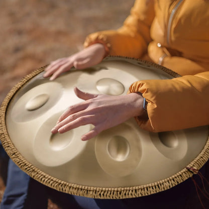 VEVOR Handpan Drum, 22 in & 10 Notes, D Minor Hand Drum, Hand Pan Drum Instrument with Mallets, 432Hz Handpan Stand & Carry Bag, Steel Healing Sound Drum, Percussion Instruments for Adults Beginners - View 7