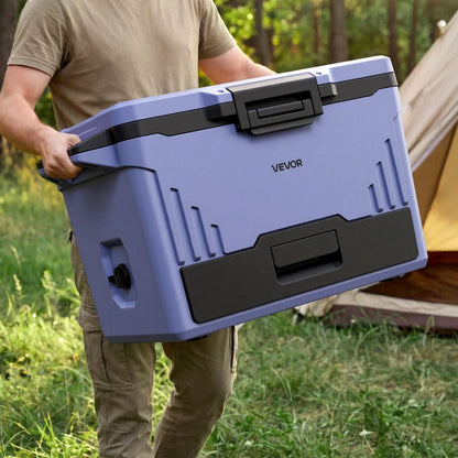 VEVOR Hard Cooler, 50QT Portable Cooler, Leak-Resistant Coolbox Keeps Contents Cool for 48 Hours, Insulated Chests with Ice Retention and Heavy-Duty Handle, Ultra-Light for Camping, Concerts, Sports - View 7