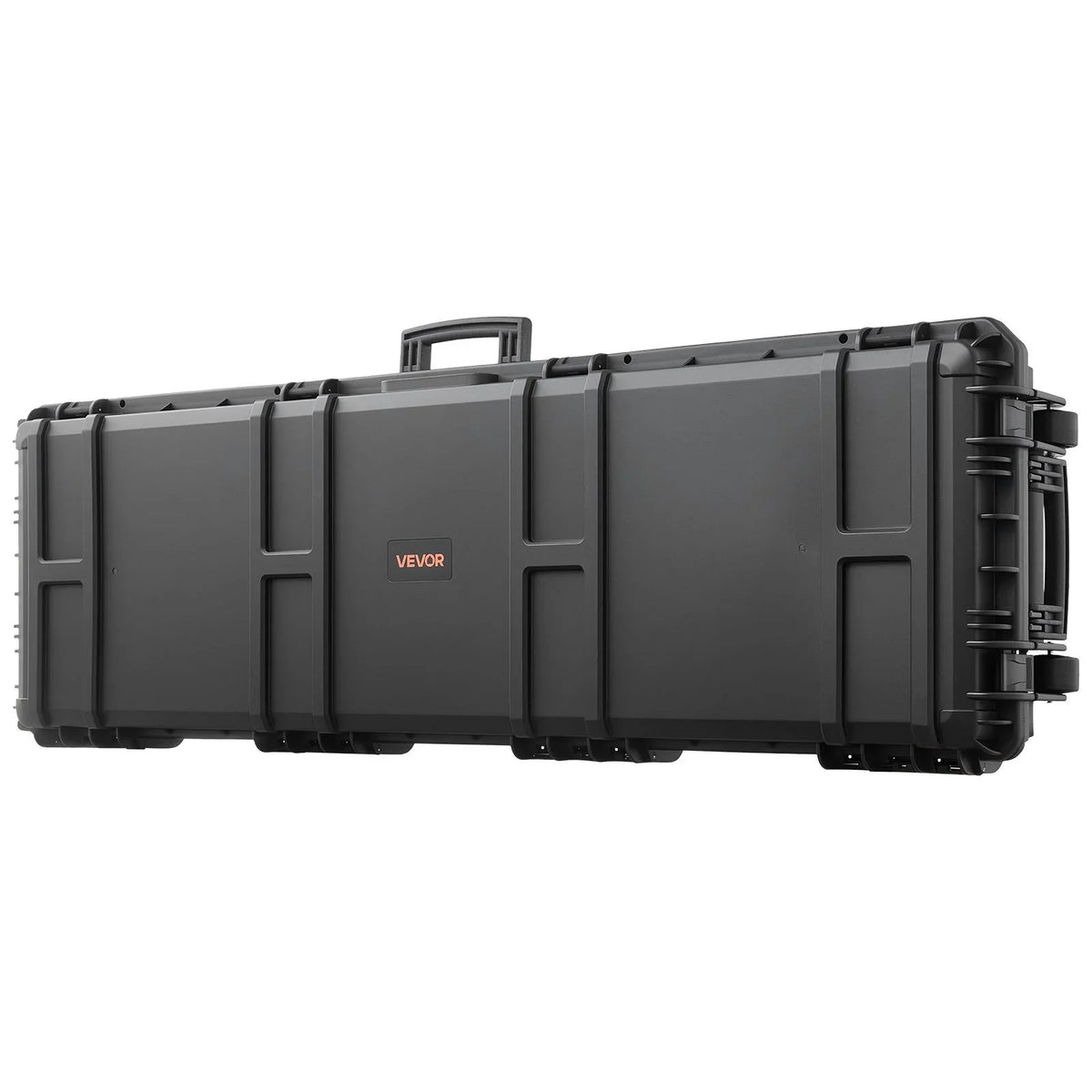 VEVOR Hard Rifle Case, Lockable Rifle Case with Detachable XPE Foam, 50 in Gun Storage with Wheels, IP67 Waterproof & Dustproof Pistol Storage Cases for Rifles, Shotguns, Airsoft Guns, Black - View 9