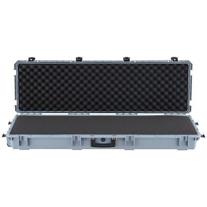 VEVOR Hard Rifle Case, Lockable Rifle Case with Pre-cut Foams, 52 in Gun Storage with Wheels, Heavy Duty IP67 Waterproof & Dustproof Pistol Storage Cases for Rifles, Shotguns, Airsoft Guns, Grey - View 8