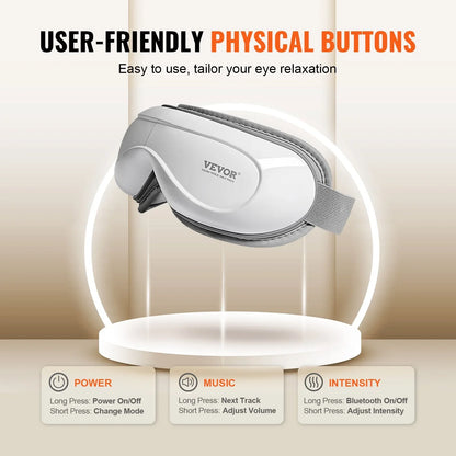 VEVOR Heated Eye Massager Eye Care Device 5 Modes Bluetooth Music 180° Foldable - View 5