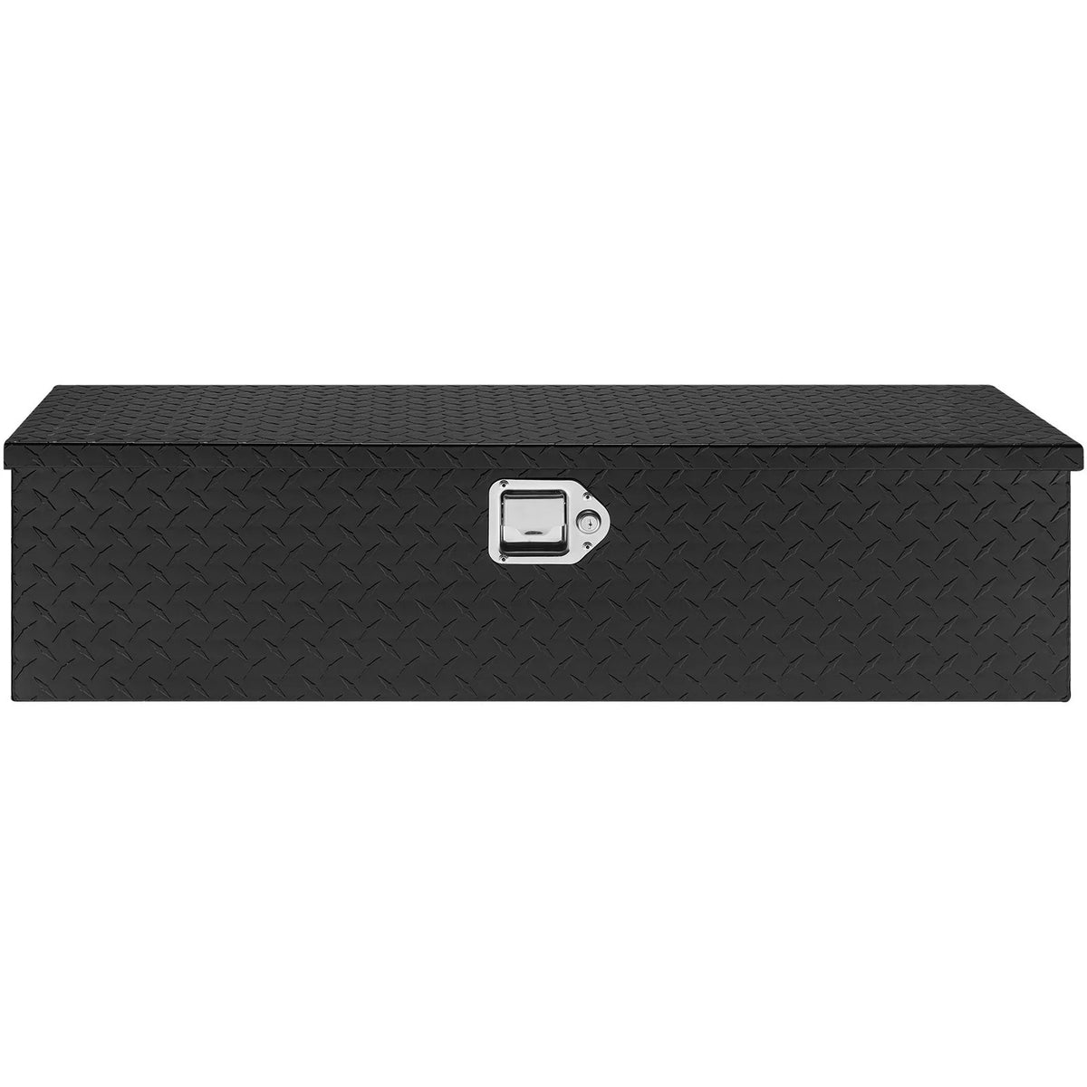 VEVOR Heavy Duty Aluminum Truck Bed Tool Box, Diamond Plate Tool Box with Side Handle and Lock Keys, Storage Tool Box Chest Box Organizer for Pickup, Truck Bed, RV, Trailer, 39"x13"x10", Black - View 9