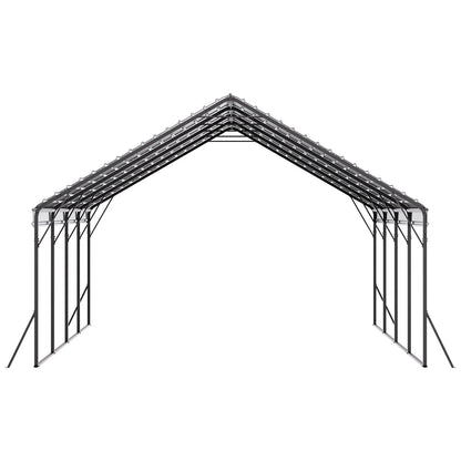 VEVOR Heavy Duty Metal Carport, 20 x 20 ft Outdoor Carport with Sturdy Frame & Roof, Car Garage Shade with Removable Sidewalls, Multi-Use Car Shelter for Pickup, Boat, Trucks & Tractors - View 10