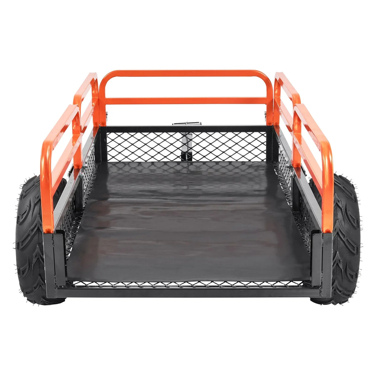 VEVOR Heavy Duty Steel ATV Dump Trailer, 1500-Pound Load Capacity 15 Cubic Feet, Tow Behind Dump Cart Garden Trailer, with Removable Sides and 2 Tires, for Mowers, Tractors, ATV, UTV - View 11