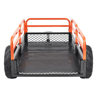 VEVOR Heavy Duty Steel ATV Dump Trailer, 1500-Pound Load Capacity 15 Cubic Feet, Tow Behind Dump Cart Garden Trailer, with Removable Sides and 2 Tires, for Mowers, Tractors, ATV, UTV - View 11