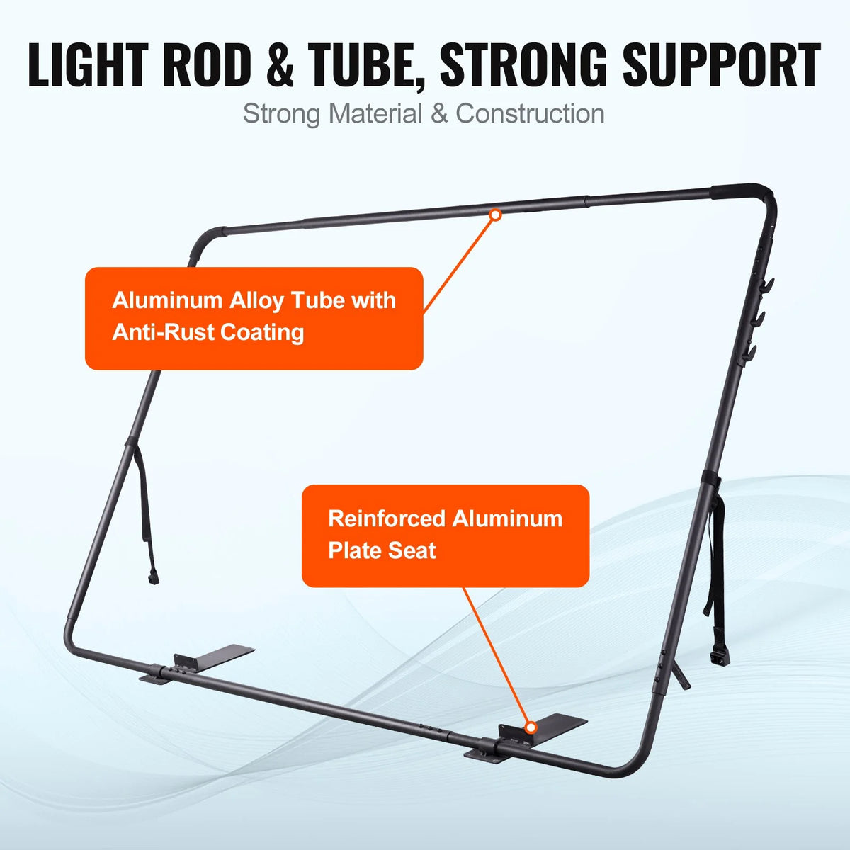 VEVOR Hot Tub Cover Lift, Spa Cover Lift, Height 31.5" - 41.3" Width 53" - 92.5" Adjustable, Installed at the Bottom on One Side, Suitable for Various Sizes of Rectangular Bathtubs, Hot Tubs, Spa - View 3