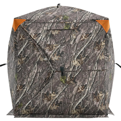 VEVOR Hunting Blind, 270° See Through Ground Blind, 1-2 Person Pop Up Deer Blind for Hunting with Carrying Bag, Portable Resilient Hunting Tent, One-Way See-Through Mesh for Turkey and Deer Hunting - View 12