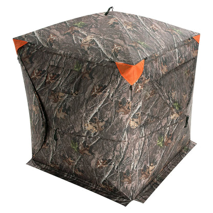 VEVOR Hunting Blind, 270° See Through Ground Blind, 2-3 Person Pop Up Deer Blind for Hunting with Carrying Bag, Portable Resilient Hunting Tent, 3 Horizontal Windows for Turkey and Deer Hunting - View 10
