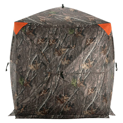 VEVOR Hunting Blind, 270° See Through Ground Blind, 2-3 Person Pop Up Deer Blind for Hunting with Carrying Bag, Portable Resilient Hunting Tent, 3 Horizontal Windows for Turkey and Deer Hunting - View 9