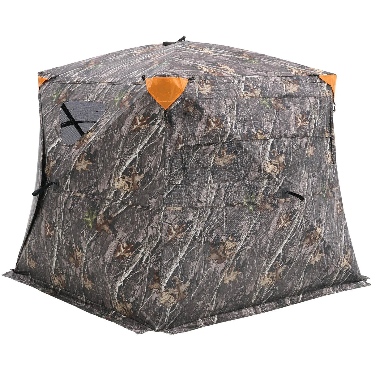 VEVOR Hunting Blind, 270° See Through Ground Blind, 4-5 Person Pop Up Deer Blind for Hunting with Carrying Bag, Portable Resilient Hunting Tent, One-Way See-Through Mesh for Turkey and Deer Hunting - View 10