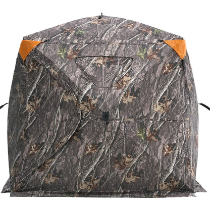 VEVOR Hunting Blind, 270° See Through Ground Blind, 4-5 Person Pop Up Deer Blind for Hunting with Carrying Bag, Portable Resilient Hunting Tent, One-Way See-Through Mesh for Turkey and Deer Hunting - View 9