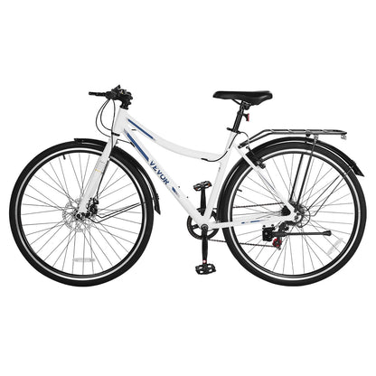 VEVOR Hybrid Bike Mens Hybrid Bicycle City Commuter Bikes 700c 7-Speed Shimano - View 9
