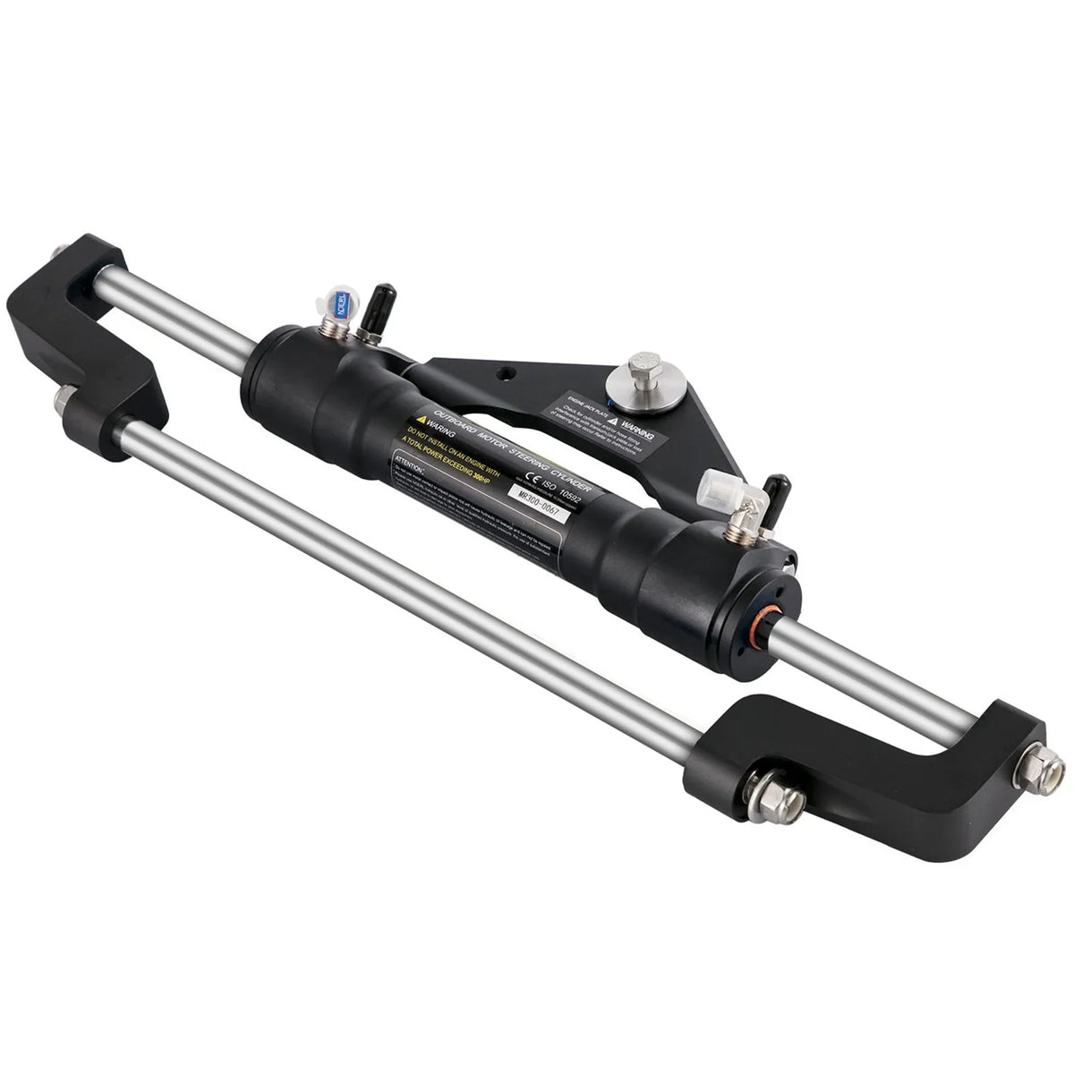 VEVOR Hydraulic Boat Steering Kit, 300HP Hydraulic Steering Kit Helm Pump, Cylinder, Wheel, 24 Feet Hose Hydraulic Steering Seal Kit, Corrosion-Resistant Boat Steering System Marine Steering Kit - View 9