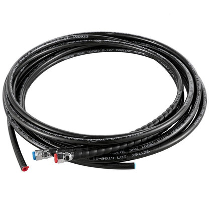 VEVOR Hydraulic Boat Steering Kit, 300HP Hydraulic Steering Kit Helm Pump, Cylinder, Wheel, 18 Feet Hose Hydraulic Steering Seal Kit, Corrosion-Resistant Boat Steering System Marine Steering Kit - View 6